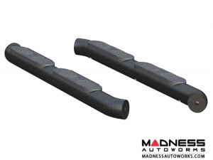 Jeep Wrangler JL Big Step Round Side Bars - Aluminum - 4"